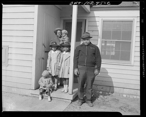 Detroit, Michigan. Typical Negro family at the Sojourner Truth homes