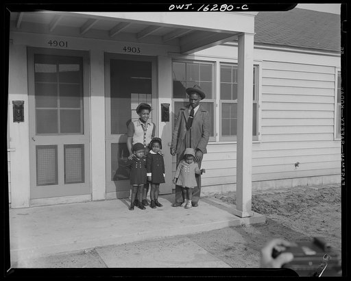 Detroit, Michigan. Typical Negro family at Sojourner Truth homes