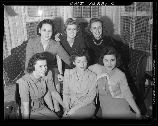 Untitled photo, possibly related to: Detroit, Michigan. Group of girls