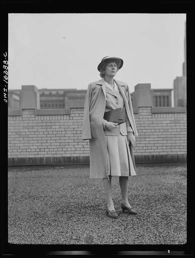 Untitled photo, possibly related to: Detroit, Michigan. Fashion show presented by the Chrysler Girls' Club of the Chrysler Corporation at Saks Fifth Avenue store. Typical American girl