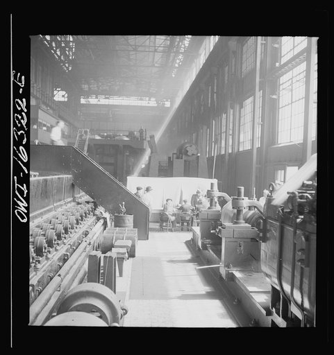 Untitled photo, possibly related to: Dearborn, Michigan. National Labor Relations Board election for union representation at the River Rouge Ford plant. Workers voting