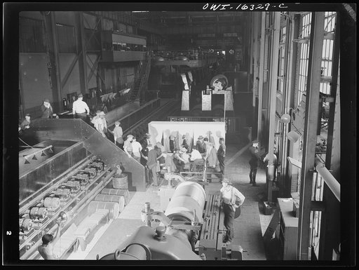 Dearborn, Michigan. National Labor Relations Board election for union representation at the River Rouge Ford plant. Workers balloting