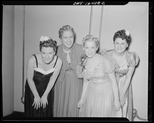 Untitled photo, possibly related to: Detroit, Michigan. Winners at a hair styling show