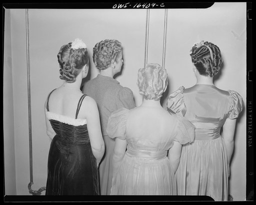 Detroit, Michigan. Winners at a hair styling show