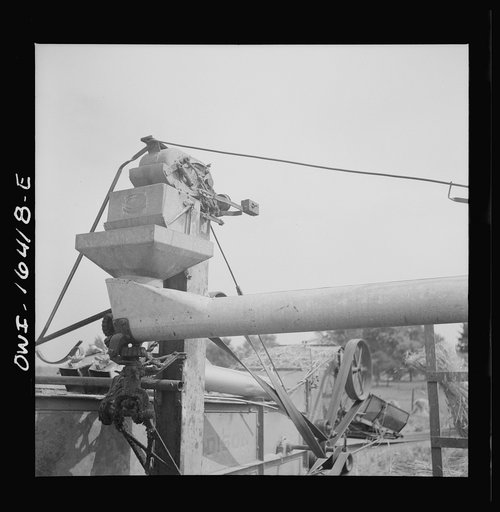 Jackson, Michigan. Part of a threshing machine