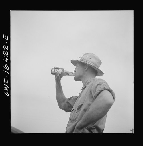 Untitled photo, possibly related to: Jackson, Michigan. Farmers drinking beer