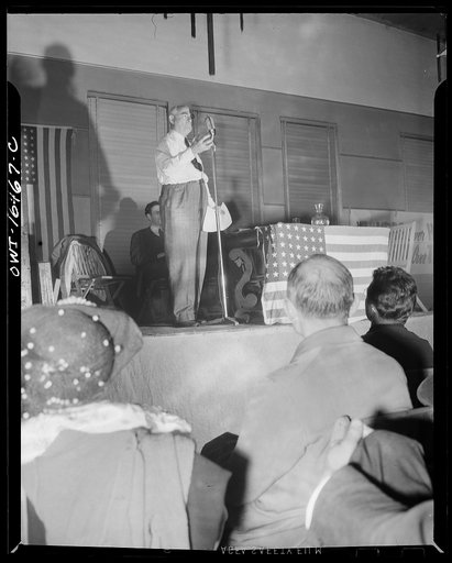 Untitled photo, possibly related to: Detroit, Michigan. Bob Minor addressing the Michigan Communist party