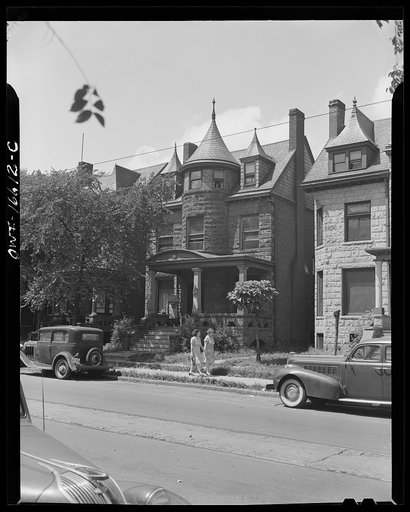 Untitled photo, possibly related to: Detroit, Michigan. House where Charles A. Lindbergh was born