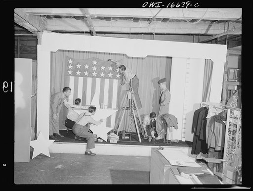 Untitled photo, possibly related to: Detroit, Michigan. Store window of the Crowley-Milner department store