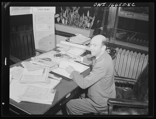 Detroit, Michigan. Executive at the Crowley-Milner department store