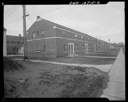 Detroit, Michigan. Multiple unit at the Sojourner Truth homes, a new U.S. federal housing project