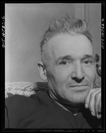Untitled photo, possibly related to: Royal Oak, Michigan. Portrait of a worker in the neighborhood of Father Coughlin's Shrine of the Little Flower