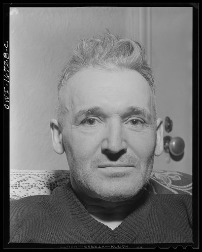 Royal Oak, Michigan. Portrait of a worker in the neighborhood of Father Coughlin's Shrine of the Little Flower
