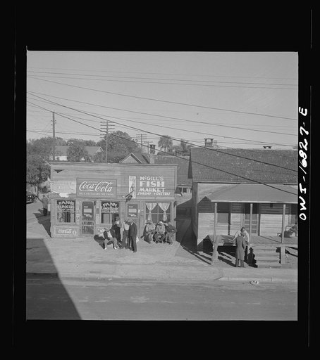 Untitled photo, possibly related to: Daytona Beach, Florida. Sunday morning street scene