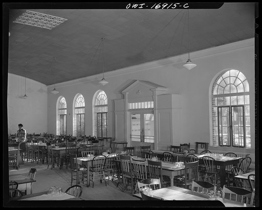 Daytona Beach, Florida. Bethune-Cookman College. Dining hall for students