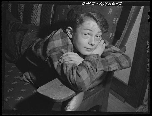 Blue Island, Illinois. Portrait of Bobby Senise