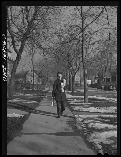 Blue Island, Illinois. Bobby Senise has a paper route which nets him some spending money and helps to fill his war stamp book