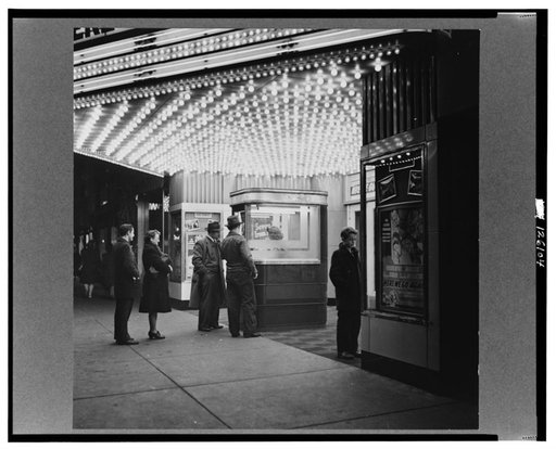Blue Island, Illinois. The Senise family going to the movies