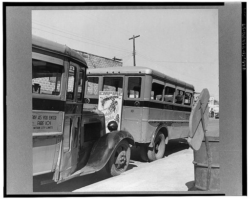 Daytona Beach, Florida. Buses operated by the city which are used only by Negroes