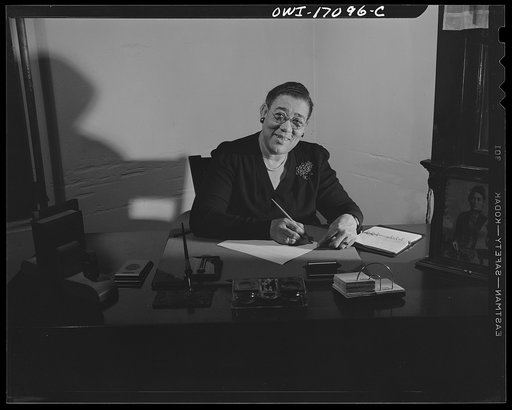 Untitled photo, possibly related to: Daytona Beach, Florida. Bethune-Cookman College. Mrs. Gertrude Brown, publicity director