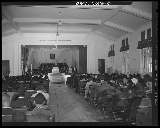 Daytona Beach, Florida. Bethune-Cookman College. Chapel on Sunday afternoon.