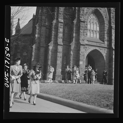 Washington, D.C. Scene in front of a church