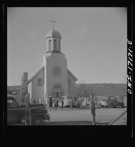 Untitled photo, possibly related to: Penasco, Taos County, New Mexico. Sunday