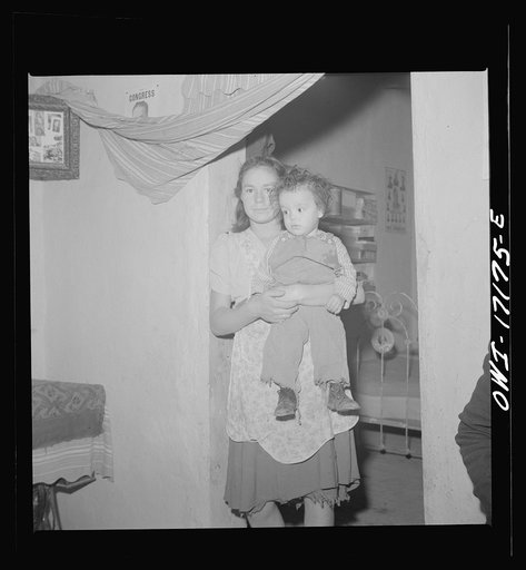 Untitled photo, possibly related to: Vadito, New Mexico. A Spanish-American brother and sister