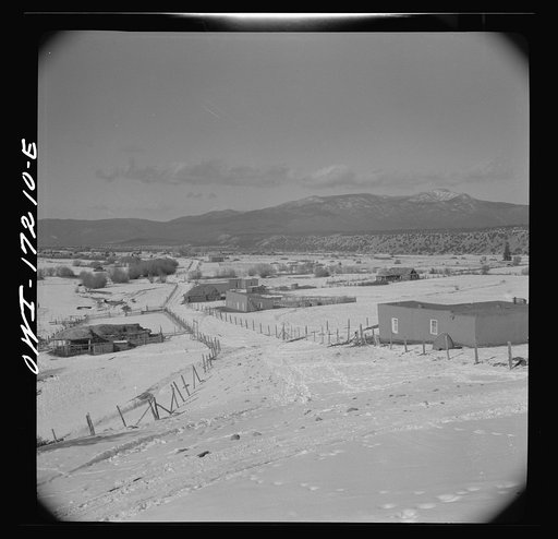 Penasco (vicinity), Taos County, New Mexico. Valley of Penasco