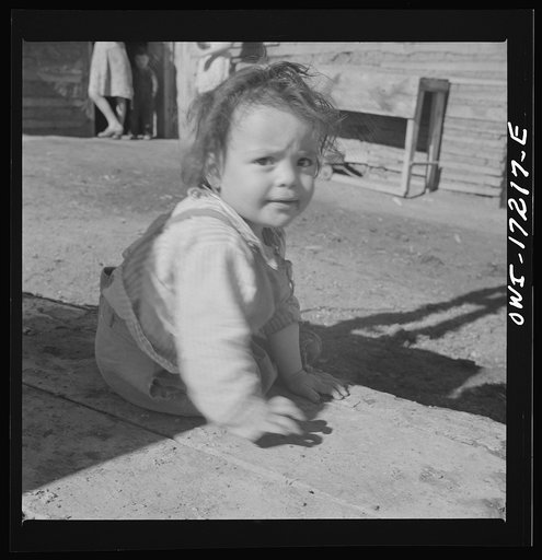 Untitled photo, possibly related to: Vadito, New Mexico. A Spanish-American child