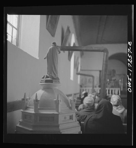 Penasco, Taos County, New Mexico. Mass in the village church