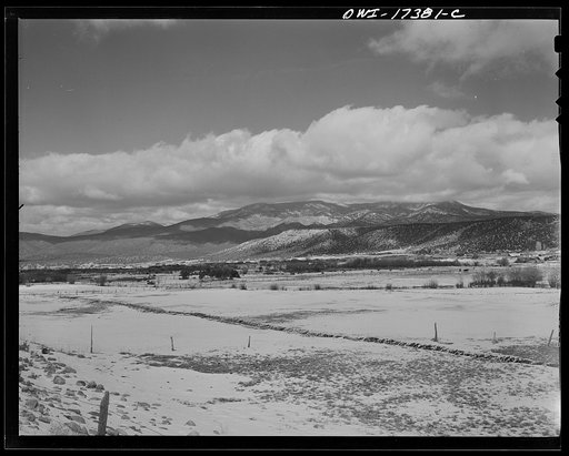Untitled photo, possibly related to: Valley of Penasco, looking down on Rodarte, New Mexico