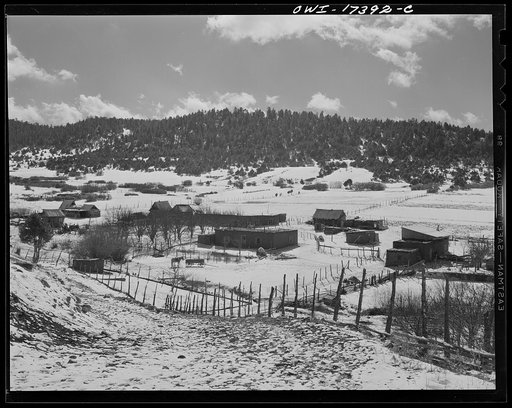 Penasco (vicinity), Taos County, New Mexico. A Spanish-American ranch