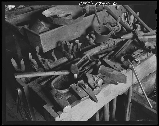 Penasco, Taos County, New Mexico. A blacksmith shop