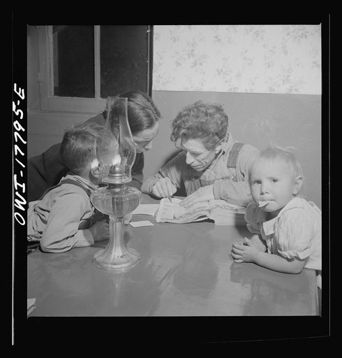 Trampas, New Mexico. Everybody in remote New Mexico buys by mail. Juan Lopez, the majordomo (mayor) [i.e., steward], and his wife Maclovia are thinking of buying new harnesses; it will cost sixty dollars, so they will probably get along with what they have