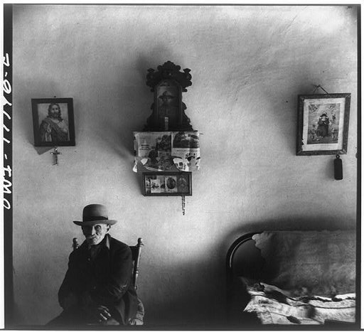 Grandfather Romero, a member or the family of Juan Lopez, the majordomo [i.e., steward], is ninety-nine years old. Trampas, New Mexico