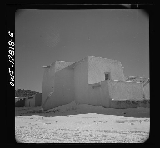 Trampas, New Mexico. The church seen from the northeast