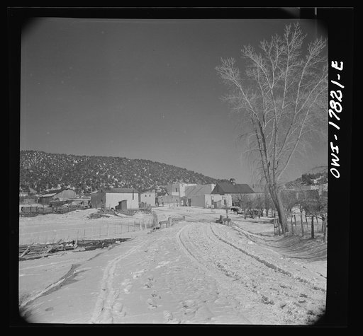 Trampas, Taos County, New Mexico. A Spanish-American village in the foothills of the Sangre de Cristo Mountains