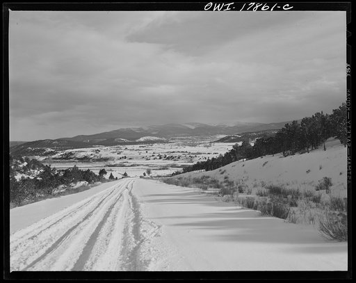 Winter in the Sangre de Cristo Mountains above Penasco, New Mexico