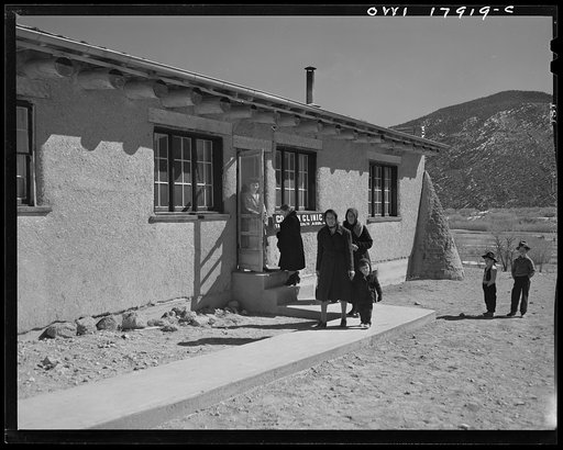 Questa, New Mexico. The clinic operated by the Taos County cooperative health association