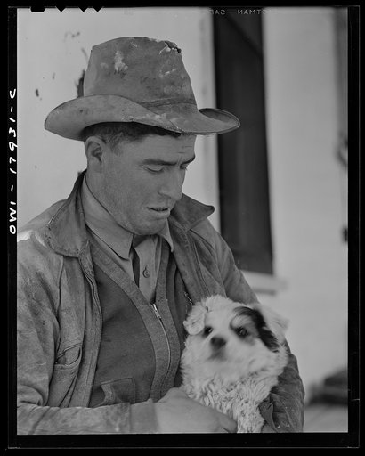 Untitled photo, possibly related to: Mora (vicinity), New Mexico. An Anglo rancher