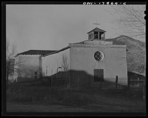 Untitled photo, possibly related to: Questa, New Mexico. Church