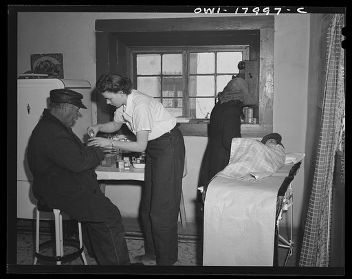 Penasco, New Mexico. Clinic operated by the Taos County cooperative health association
