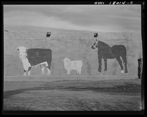 Cerros, near Costilla, New Mexico. Wall painting
