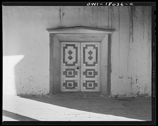 Penasco, New Mexico. Spanish-American colonial doorway