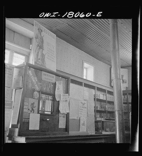 Trampas, New Mexico. Post office in the general store