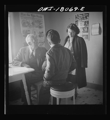 Untitled photo, possibly related to: Questa (vicinity), New Mexico. Clinic operated by the Taos County cooperative health association
