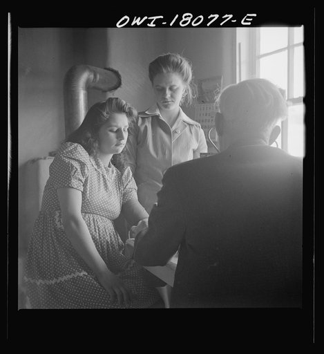 Untitled photo, possibly related to: Questa (vicinity), New Mexico. Clinic operated by the Taos County cooperative health association