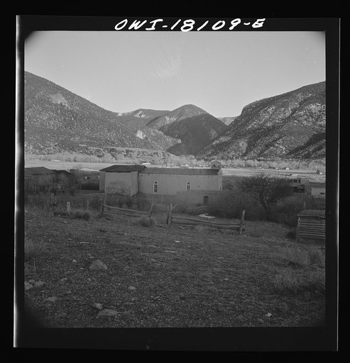 Untitled photo, possibly related to: Questa, New Mexico. Church