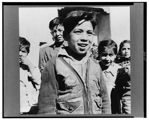 Questa, New Mexico. A school boy